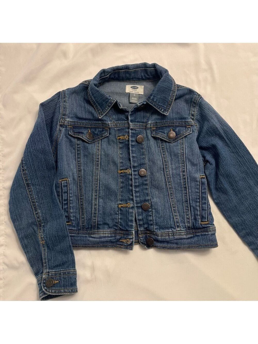 Old Navy Kids Classic Stretch Denim Jean Jacket Size M (8)
